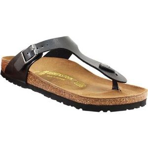 Black Birkenstock Gizeh Birko- Flor